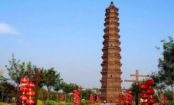 开封地下城叠城 黄河河床高出开封铁塔13米