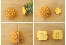 2分钟快速切菠萝