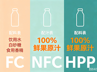 超市果汁瓶上写有 FC、NFC、HPP，区别在哪？该怎么挑？